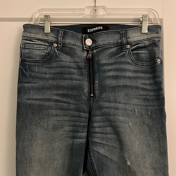 Express jeans, Size 8R, Dark Wash - Picture 2 of 5